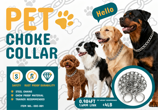 DOG CHOKE CHAIN COLLAR